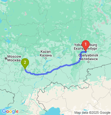 Маршрут из Екатеринбурга в Спасск