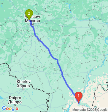 Маршрут из Волгограда в Радумлю