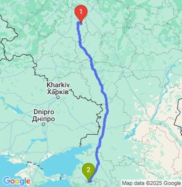 Маршрут из Новомосковска в Краснодар