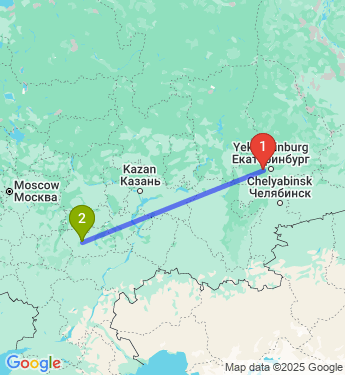 Маршрут из Ревды в Каменку