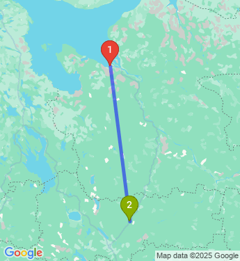 Маршрут из Северодвинска в Сямженский муниципальный округ