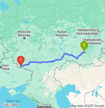 Маршрут из Белгорода в Салавата