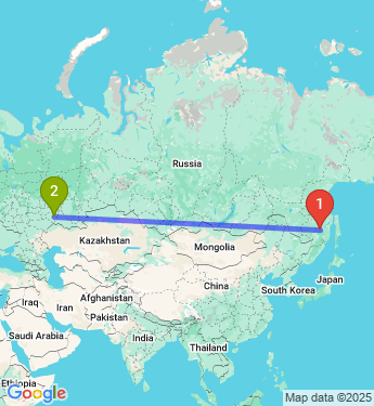 Маршрут из Комсомольска-на-Амуре в Кинель