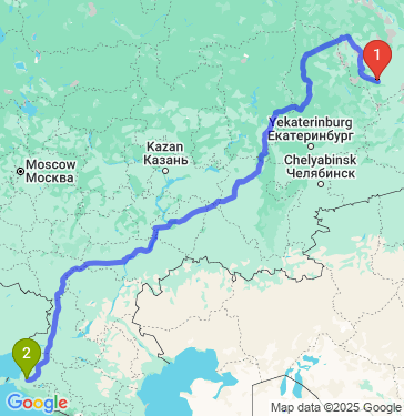 Маршрут из Междуреченского в Полтавскую