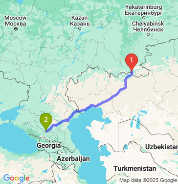 Маршрут из Орска в Пятигорск