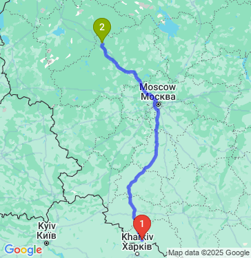 Маршрут из Белгорода в Бологое