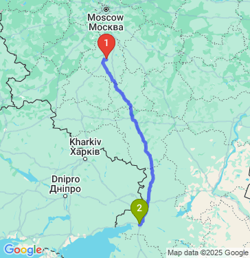 Маршрут из Советска в Ростов-на-Дону