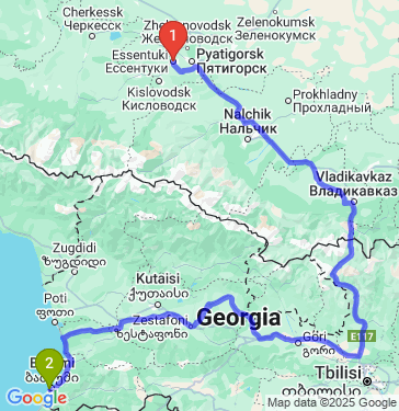 Маршрут из Ессентуков в Batumi