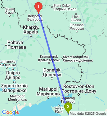 Маршрут из Прохоровского района в Новоминскую