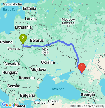 Маршрут из Пролетарска в Каменецкий район