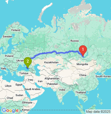 Маршрут из Ангарска в Сочи
