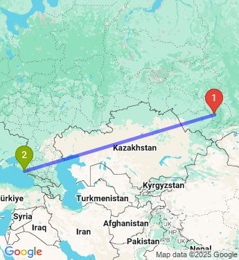Маршрут из Красная Орловка в Туапсинского района