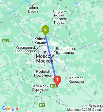 Маршрут из Московской Области в Городские округ Мытищи