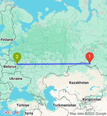 Маршрут из Омска в Смоленск