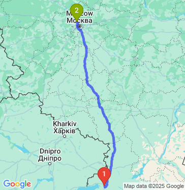 Маршрут из Батайска в Химки
