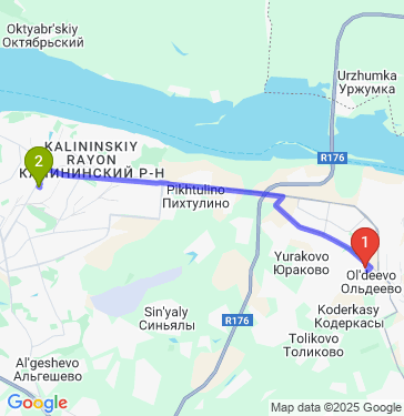 Маршрут из Новочебоксарска в Чебоксары