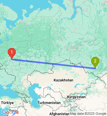 Маршрут из Молокова в Бийск
