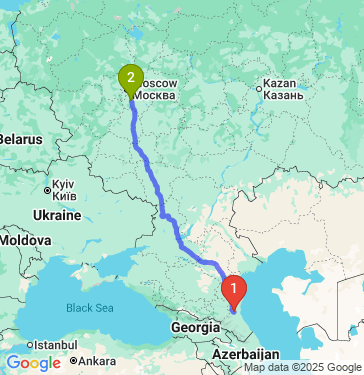 Маршрут из Комсомольского в Домодедово