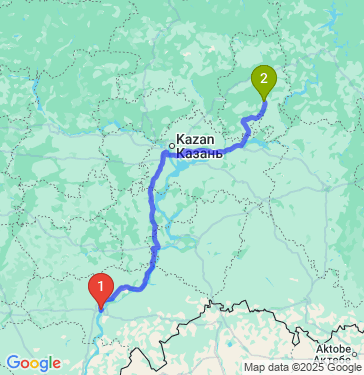 Маршрут из Саратова в Ижевск