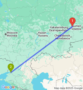 Маршрут из Артемовского в Азов