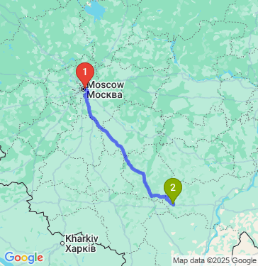 Маршрут из Москвы в Балашова