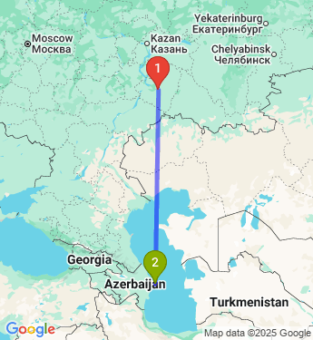 Маршрут из Самары в Баку