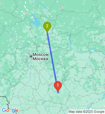 Маршрут из Тамбова в Ярославль