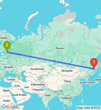 Маршрут из Хабаровска в СНТ Рахья