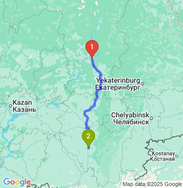 Маршрут из Перми в Стерлитамак
