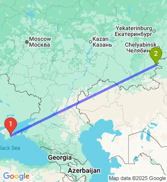 Маршрут из Белогорска в Варну