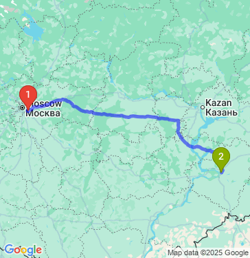 Маршрут из Краскова в Новосемейкино