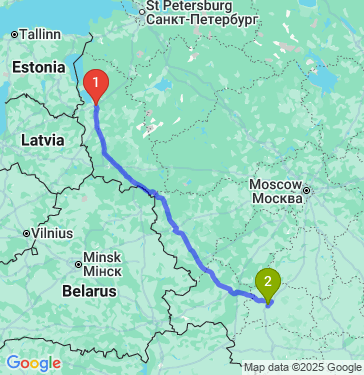 Маршрут из Пскова в Добрый