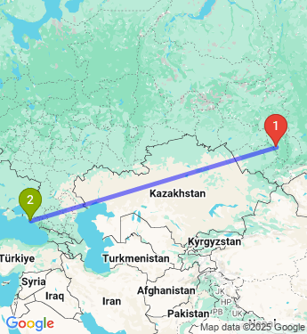 Маршрут из Киселевска в Геленджик