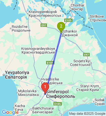 Маршрут из Симферополя в Джанкоя