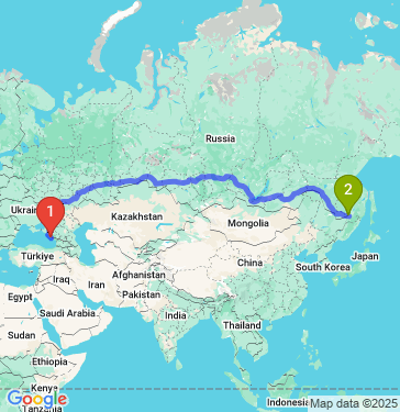 Маршрут из Сочи в Хабаровск