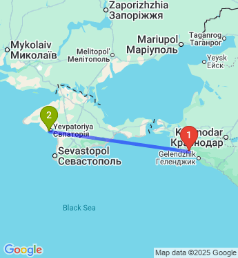 Маршрут из Новороссийска в Евпаторию