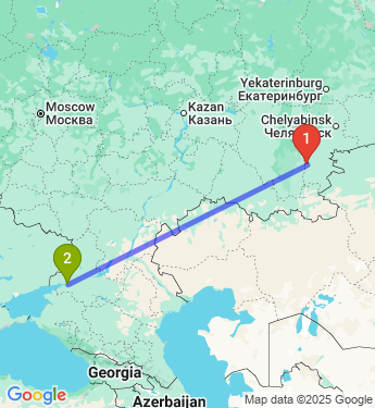 Маршрут из Магнитогорска в Ростов-на-Дону
