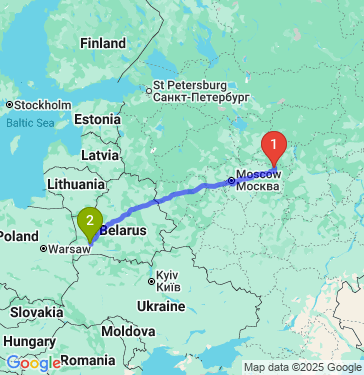 Маршрут из Коврова в Белоозерск