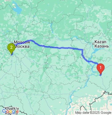 Маршрут из Самары в Серпухов