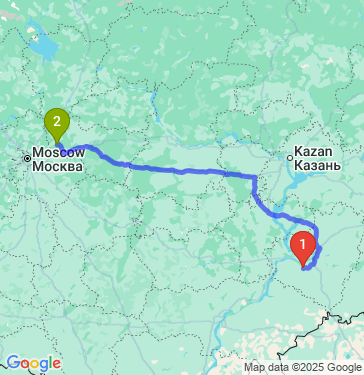 Маршрут из Чапаевска в Киржача