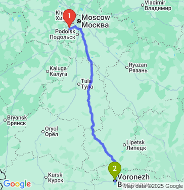 Маршрут из Марушкина в Воронеж
