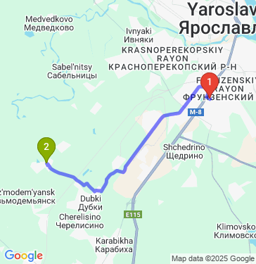 Маршрут по Ярославлю