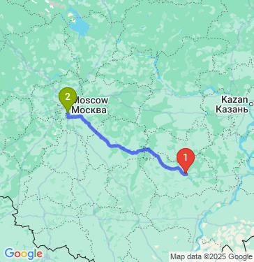 Маршрут из Пензы в Подольск