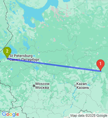 Маршрут из Перми в Новоселье