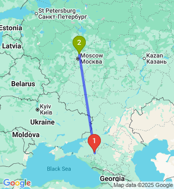 Маршрут из Краснодарский край  (Кавказский р-н) в Балабаново