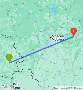 Маршрут из Красной Горбатки в Рогачева