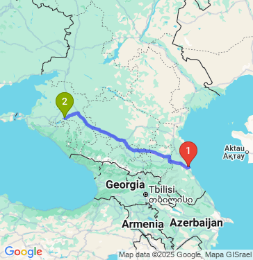 Маршрут из Махачкалы в Усть-Лабинск