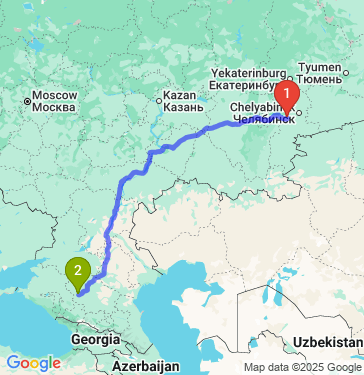 Маршрут из Чебаркуля в Ставрополь