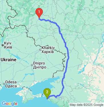 Маршрут из Орла в Чембурка