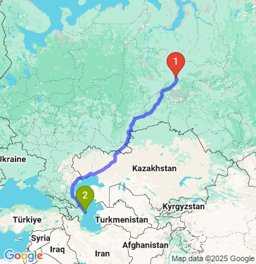 Маршрут из Нефтеюганска в Баку